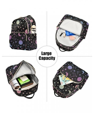 Travel Backpack Purse for Women Fashion Anti-theft Work Casual Rainbow Star Moon Daypack Shoulder Bag Medium Size Medium $21....