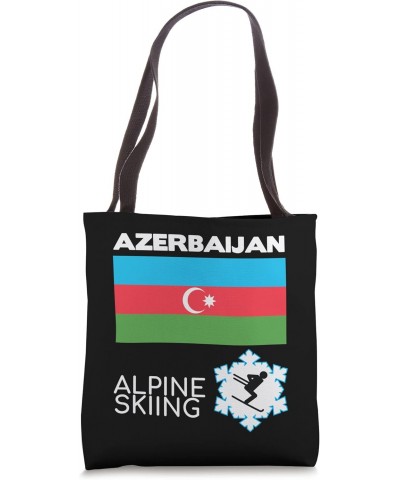 Azerbaijan Alpine Skiing Winter Sports Competition Fan 2022 Tote Bag $15.22 Totes