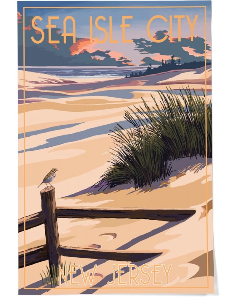 24x36 Inch Giclee Print, Sea Isle City, New Jersey, Sand and Beachgrass (lp_archive) $23.50 Totes