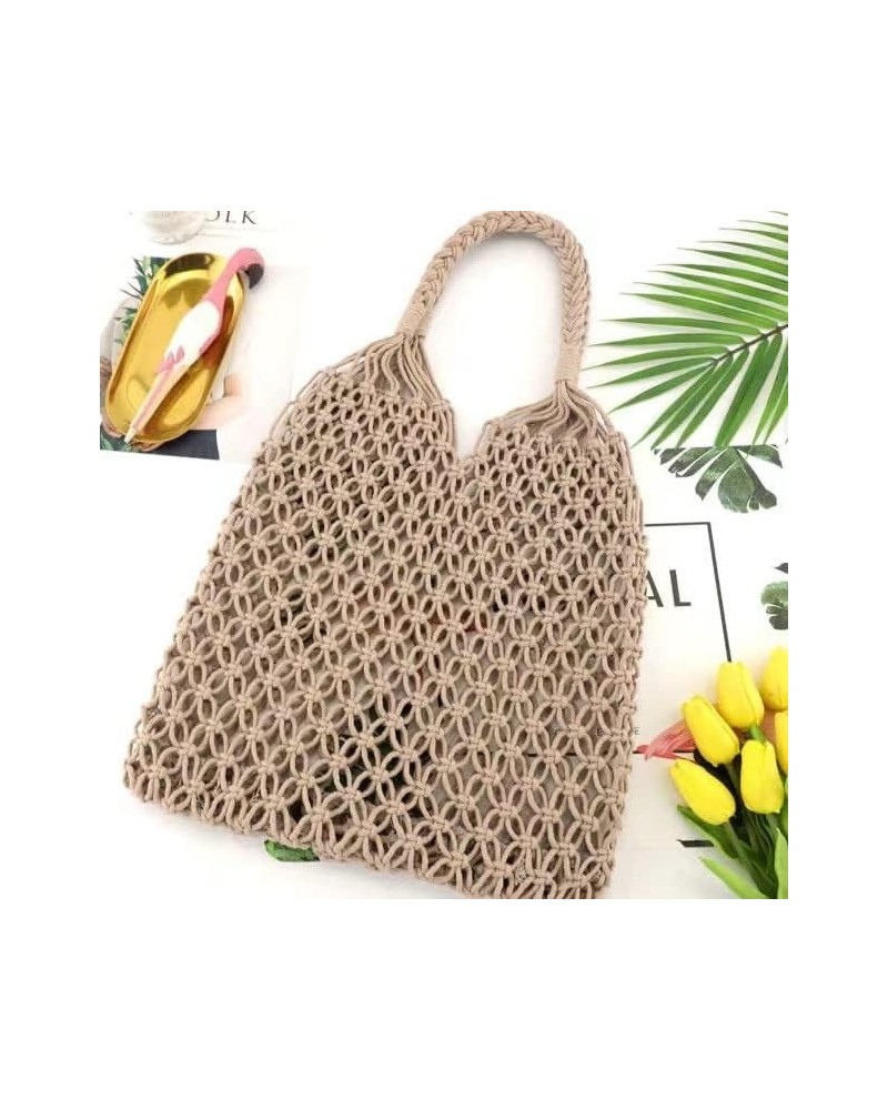 Straw Beach Bag Large Woven Bag Handbag Women's Tote Bag Summer for Travel Crossbody Shoulder Bags (Color : Q) I $11.76 Totes