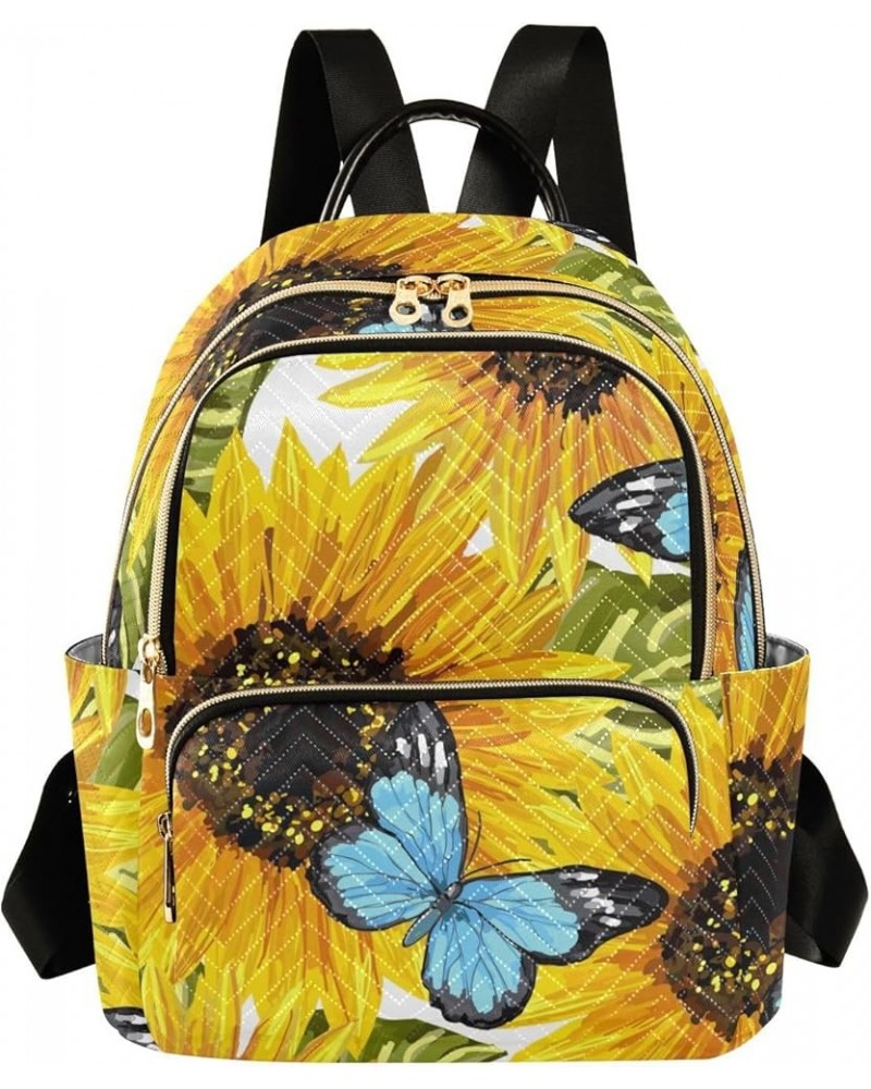 Sunflower Women's Backpack Wallet Casual Small Backpack Fashion Women's Travel Bag School Backpack Color047 Small $16.73 Back...