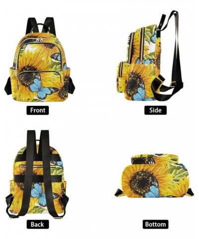 Sunflower Women's Backpack Wallet Casual Small Backpack Fashion Women's Travel Bag School Backpack Color047 Small $16.73 Back...