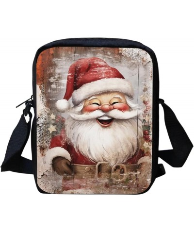 Fashion Sling Purse Kids Adults Casual Crossbody Bag,Adjustable Shoulder Strap Small Handbag,Cell Phone Bag Christ Santa Happ...