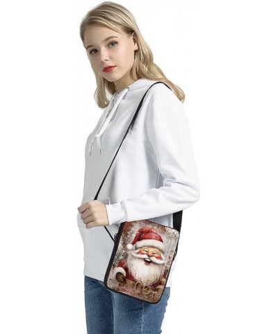 Fashion Sling Purse Kids Adults Casual Crossbody Bag,Adjustable Shoulder Strap Small Handbag,Cell Phone Bag Christ Santa Happ...