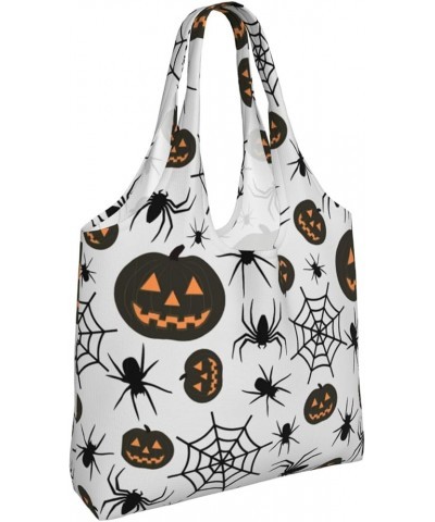 Halloween Spiders Single Shoulder Commuter Canvas Tote Bags For Women And Men Halloween Spiders28 $12.97 Totes