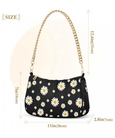 African Mask Symbol Women's Shoulder Handbag Mini Handbags with Zipper Closure Daisy Black $16.19 Shoulder Bags