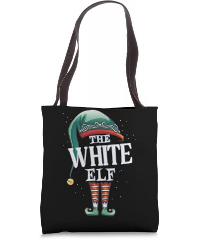 White Elf Christmas Group Xmas Pajama Party Tote Bag $9.76 Totes