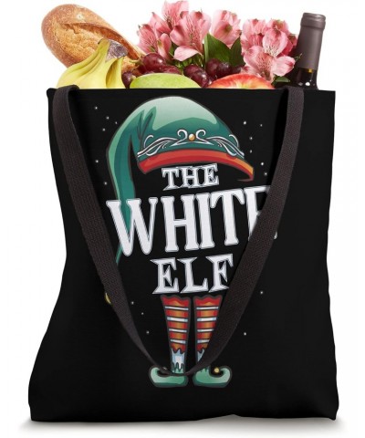 White Elf Christmas Group Xmas Pajama Party Tote Bag $9.76 Totes