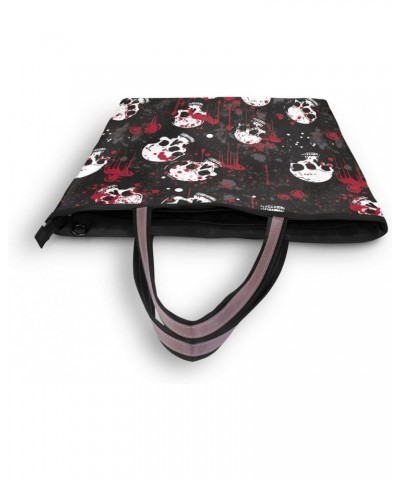 Women Tote Bags Skull Black Red Top Handle Satchel Handbags Shoulder Bag for Shopping 20850210 $9.24 Totes