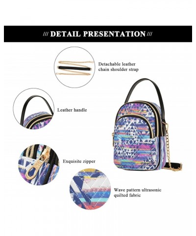 Tribal Ethnic Watercolor Small Chain Crossbody Travel Bag Handbag Cell Phone Purse for Women $9.46 Crossbody Bags