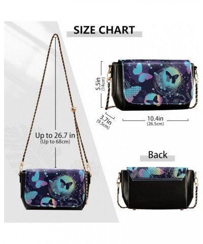 Crossbody Bags for Women Trendy Women's Black Shoulder Bag Small PU Leather Flap Cross Body Bag Handbags Pattern22 $23.36 Cro...