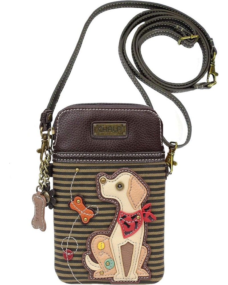 Chala Yellow Lab Cellphone Crossbody Handbag - Labrador Lab Mom $24.92 Crossbody Bags