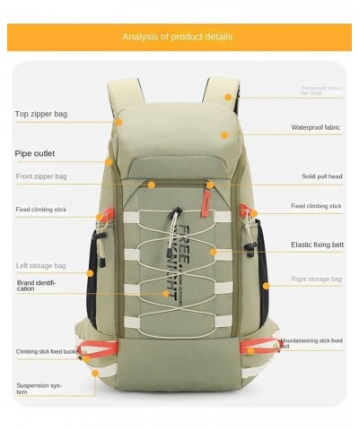 40l Mountaineering Bag Lightweight Travel Backpack Outdoor Hiking Backpack Comes With Rain Cover 40L Black $48.08 Backpacks