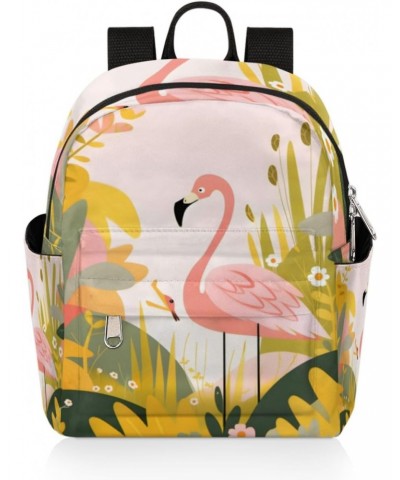 Cartoon Flamingo Bird Small Backpack for Women Ladies Mini Backpack Travel Casual Backpack Purse Satchel Daypack $21.60 Backp...