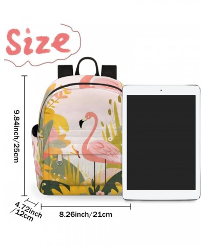 Cartoon Flamingo Bird Small Backpack for Women Ladies Mini Backpack Travel Casual Backpack Purse Satchel Daypack $21.60 Backp...