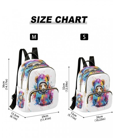 Painted Bear Women Backpack Purse Travel Daypack Shoulder Bag $17.50 Backpacks