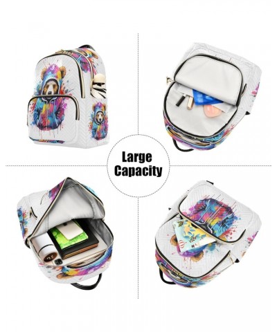 Painted Bear Women Backpack Purse Travel Daypack Shoulder Bag $17.50 Backpacks