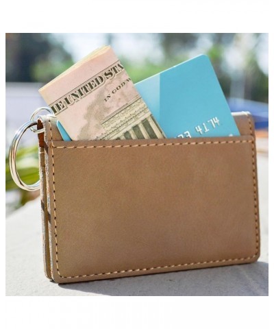 ID Holder Wallet, Polar Bear, Personalized Engraving Included (Light Brown) Light Brown $15.95 Wallets