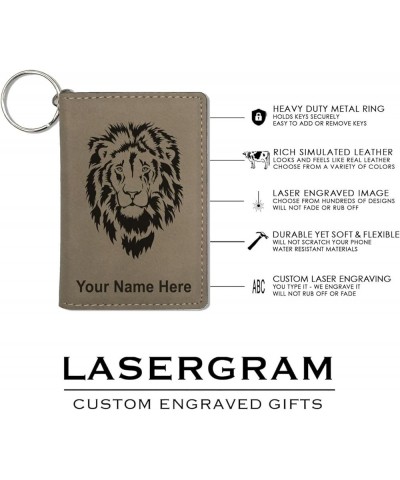 ID Holder Wallet, Polar Bear, Personalized Engraving Included (Light Brown) Light Brown $15.95 Wallets