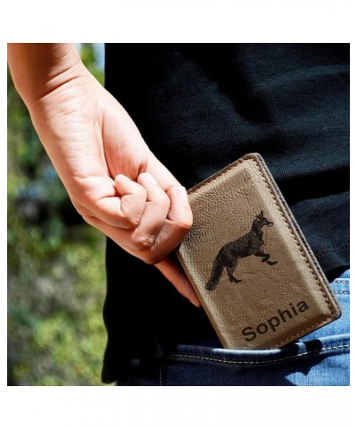 ID Holder Wallet, Polar Bear, Personalized Engraving Included (Light Brown) Light Brown $15.95 Wallets