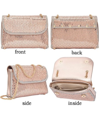 Shoulder Bags Crossbody Bag Purses Handbags Crystals Rhinestone Evening Bag for Women Clutch Purse with Chain Style 2 : Champ...