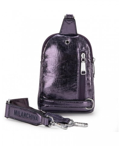 Crossbody Sling Bag for Women Small Cute Purse Spring Fanny Packs B-purple $7.50 Crossbody Bags