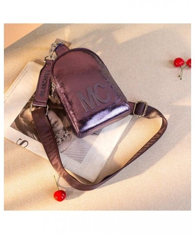 Crossbody Sling Bag for Women Small Cute Purse Spring Fanny Packs B-purple $7.50 Crossbody Bags