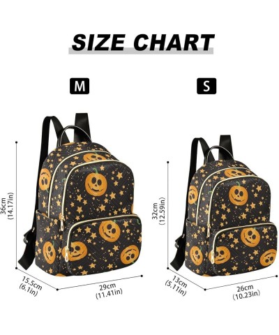 Funny Pumpkin Halloween Party Casual Fashion Polyester Travel Rucksack Shoulder Bag Color Small $20.34 Backpacks