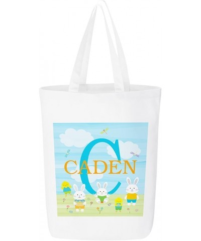 Easter Bunny Easter Tote Initial & Name - Blue $13.33 Totes