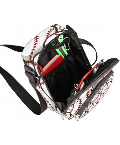 Baseball Pattern Small Crossbody Bags for Women Trendy Cross Body Phone Purse Wallet Baseball Sport Mens Travel Crossbody Bag...