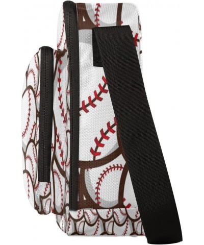 Baseball Pattern Small Crossbody Bags for Women Trendy Cross Body Phone Purse Wallet Baseball Sport Mens Travel Crossbody Bag...