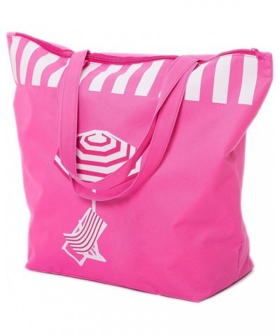 Beach Bag - Beach Bags for Women - Large Waterproof Beach Bag with Zipper and Internal Zipped Pockets Umbrella - Pink $9.50 T...