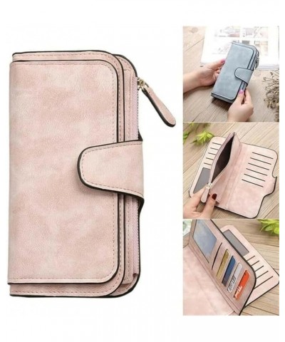 Retro Glamorous Multiple Slots Women Wallets, Portable Pu Leather Trifold Wallets, Fashion Billfolds Long Purse Credit Card C...