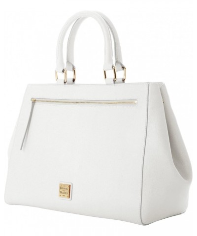 Handbag, Saffiano Zip Satchel - Off White $92.80 Satchels