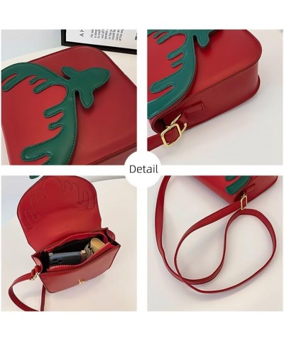 Christmas Tote Bag for Women Cute Moose Purse Small Crossbody Bag Casual Shoulder Handbag for Travel Shopping Dating Green+re...