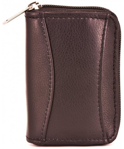 SANTO Unisex Accordion Card Wallet Dark Brown - Expresso $37.81 Wallets