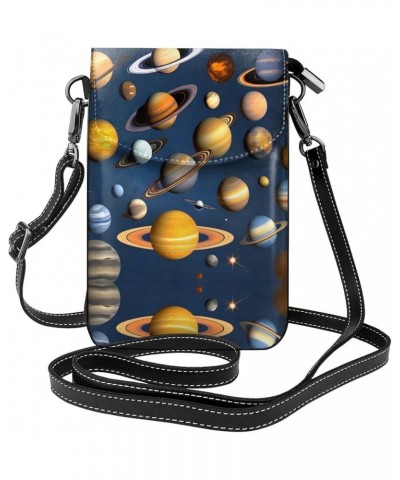 Exotic style floral Small Cell Phone Purse - Handbag with Adjustable Strap for Shopping and Multifunctional Use Solar System ...