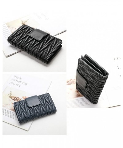 Leather Wallet For Women Large Capacity Travel Clutch Bags With Multi Pockets (1-black) 2-blue $18.04 Wallets