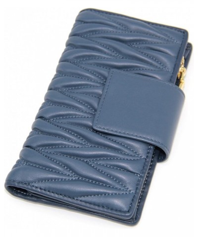 Leather Wallet For Women Large Capacity Travel Clutch Bags With Multi Pockets (1-black) 2-blue $18.04 Wallets