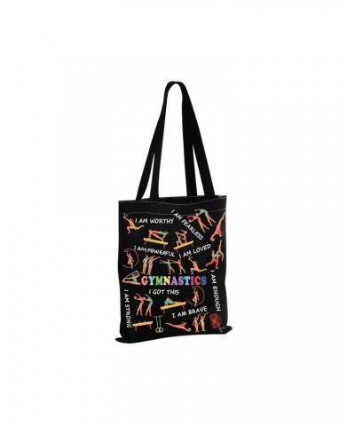 Gymnastics Gifts Tote Bag Gymnast Gift for Gymnastics Lover Gymnastics Team Gifts for Gymnast Coach Canvas Tote Bag (GYMNASTI...