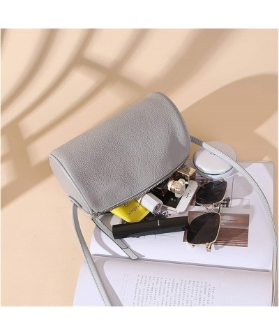 Casual fashion trend cylinder Messenger ladies bag shoulder pillow head ladies parcel Black $19.45 Shoulder Bags