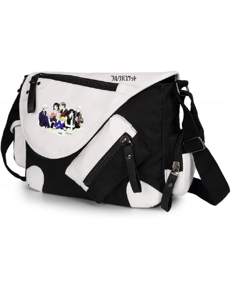 Anime Fruit Basket Messenger Bag Kyo Soma Yuki Satchel Crossbody Bag Handbag Shoulder Bag Black 23 $23.93 Shoulder Bags