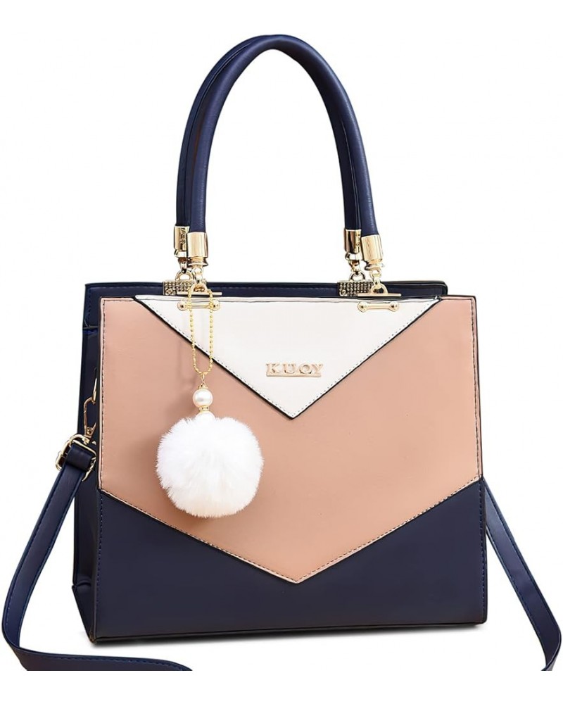 Elegant Ladies Handbag V Shape Womens Shoulder Bag Casual Messengerbag Blue $33.68 Shoulder Bags