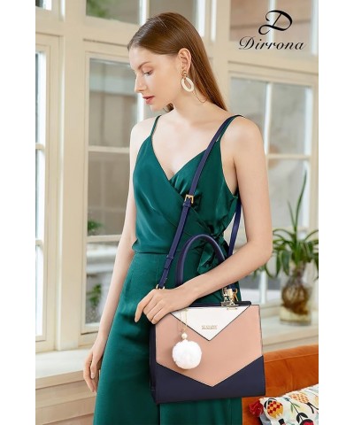 Elegant Ladies Handbag V Shape Womens Shoulder Bag Casual Messengerbag Blue $33.68 Shoulder Bags