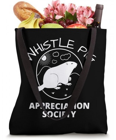 Whistle Pig Appreciation Society - Groundhog Shirt Tote Bag $12.00 Totes