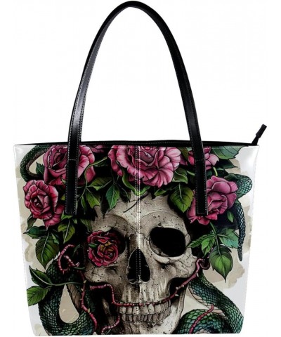 Tote Bag, Large Tote Bags for Women, Women's Tote Handbags, Skull Flower Mexico, Womens Tote Bag Design 3135 $21.06 Totes