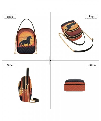 Sunset Running Women's Crossbody Handbags with Zipper, Casual Leather Cell Phone Purse Crossbody Bags for Ladies $15.07 Cross...