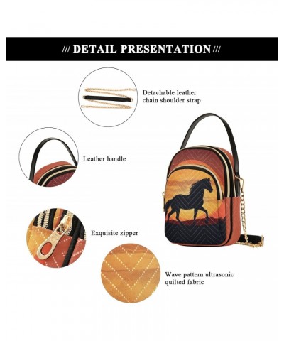 Sunset Running Women's Crossbody Handbags with Zipper, Casual Leather Cell Phone Purse Crossbody Bags for Ladies $15.07 Cross...