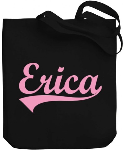 Erica Baseball Style Canvas Tote Bag 10.5" x 16" x 4 $21.59 Totes