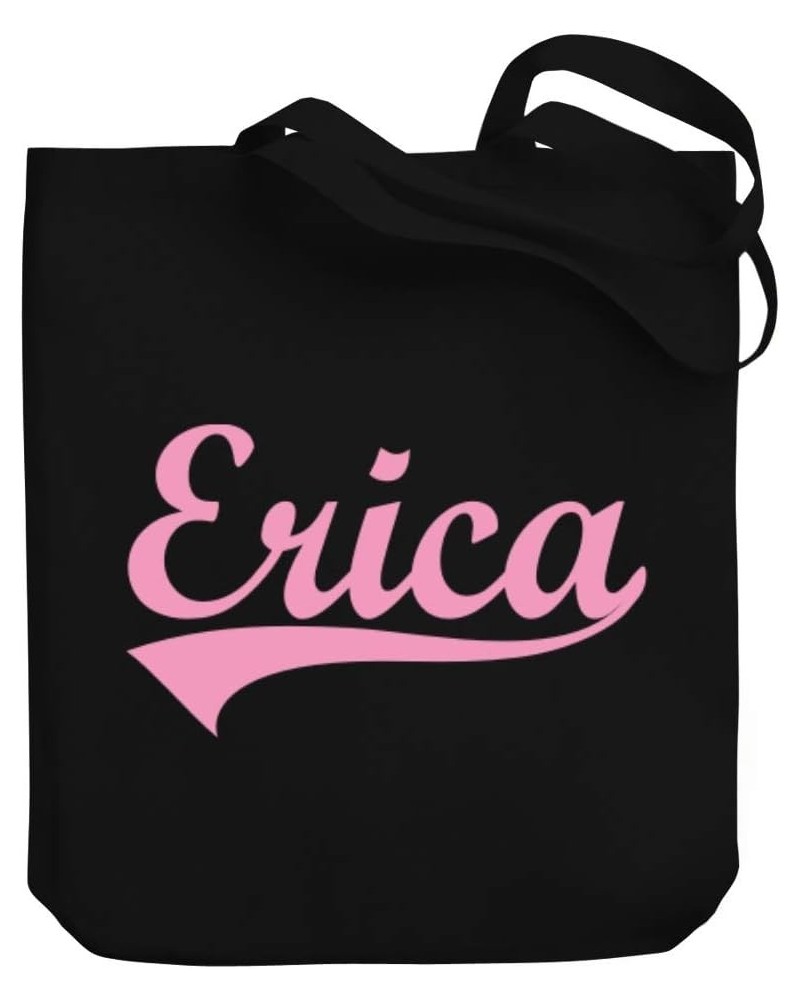 Erica Baseball Style Canvas Tote Bag 10.5" x 16" x 4 $21.59 Totes